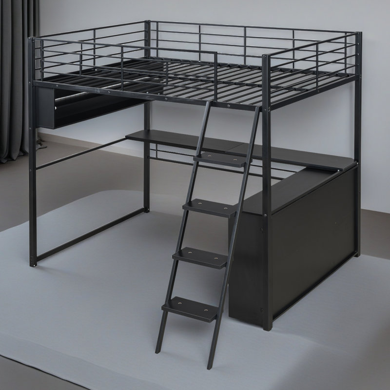 Lit mezzanine double en métal, Double