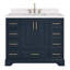 Ensemble de meuble-lavabo simple 42,25 po avec plateau en quartz Abshire-94668875