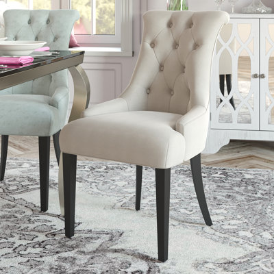 Beattie 50.04 cm H Tufted Upholstered Cotton Dining Chair