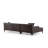 Modern Corner Sofa, Anthracite Color, 57.1 x 98.4 x 33.9 inches | Beech Wood & Chipboard Frame, 100% Polyester Fabric | 28 DNS Grey Foam + Feather Cushions, 2 Pillows Included, Industrial Scandinavian Design, Easy Care-1945237292-1945237293