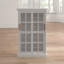 Armoire multimédia à porte coulissante blanche