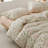 Nayoroom 3 Pieces Botanical Floral Beige Pink Flower Floral Comforter Set Vintage Style Soft Cotton Garden Floral Aesthetic Bedding Set-111329404