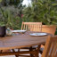 Nayoun 8 - Person Acacia Wood Patio Dining Set with Round Table-1448725527-1448725524