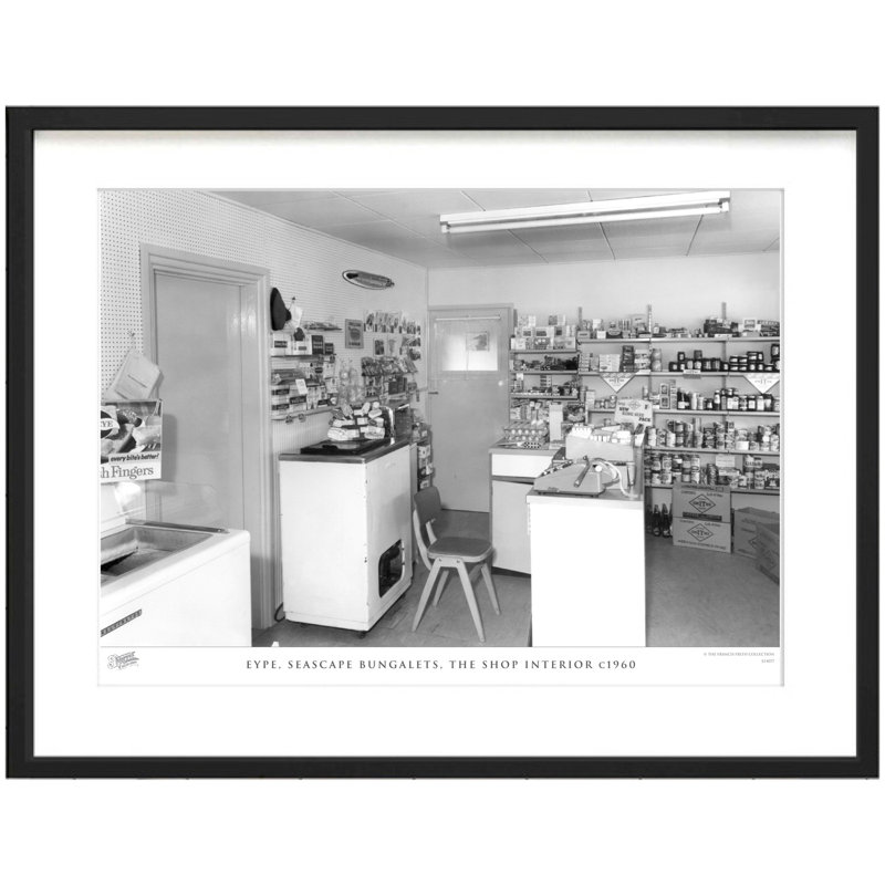 Eype, Seascape Bungalets, The Shop Interior C1960 by Francis Frith - Single Picture Frame Print, 45cm H x 60cm W x 2.3cm D