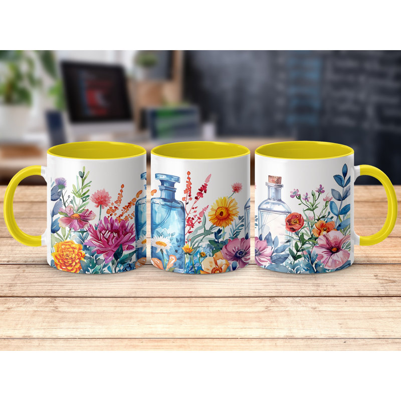 Ceramic Coffee Mug, Yellow