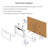 Ultra Thin Recessed Fireplace, 42 Inch, Double Protection, Heat Up To 400 Sq. Ft 42" Wall Mounted , 16 Flame Colors, Ember Bed Colors Options