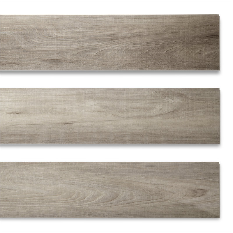 MaxCore Ultra 28mil x 7.3" W x 48" L Click Lock Luxury Vinyl Plank Flooring, Silver Leaf