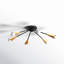 Andrea 6 Light Metal Semi Flush Mount