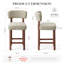 Upholstered Bar Stool with Solid Wood Frame-813538703