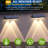 Solar Waterproof Fence Lights for Outside Set of 8, Backyard/Railing/Step/Patio