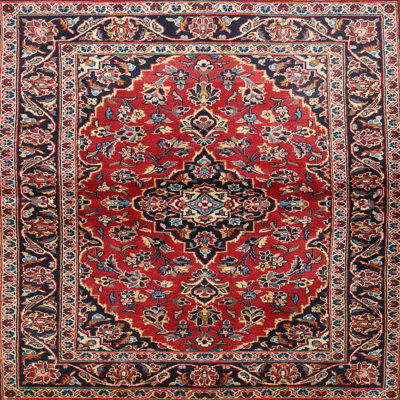 Tapis oriental rouge / bleu marine Dougie