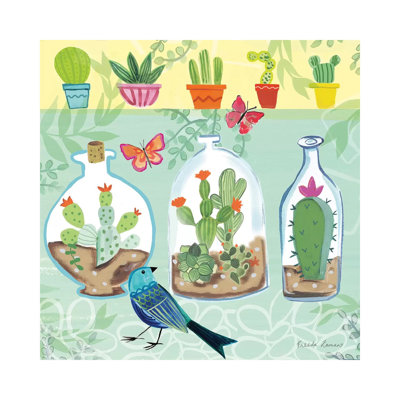 Cacti Garden I by Farida Zaman - Wrapped Canvas Painting
