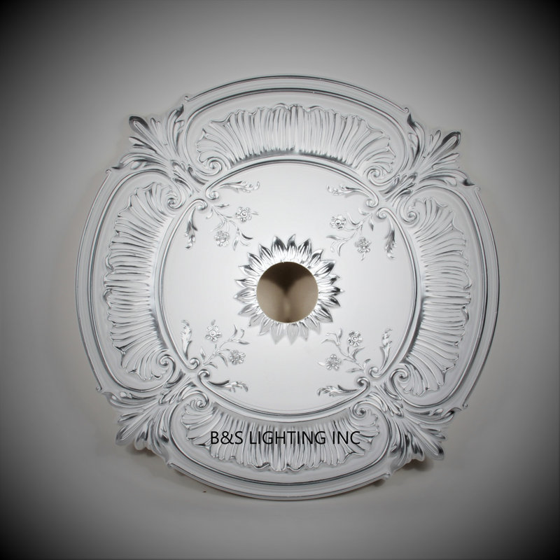 Médaillon de plafond, Blanc