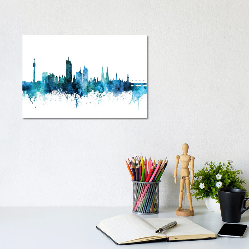 Vienna, Austria Skyline by Michael Tompsett - Wrapped Canvas Gallery-Wrapped Canvas Giclée, 20.32 cm H x 30.48 cm W