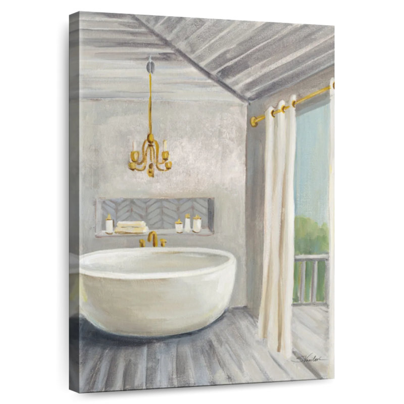 Kerrick Attic Bathroom II - Bois gris, H 24 po x l 16 po