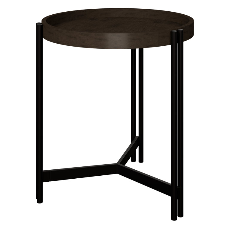 Dark Cocoa Round End Table