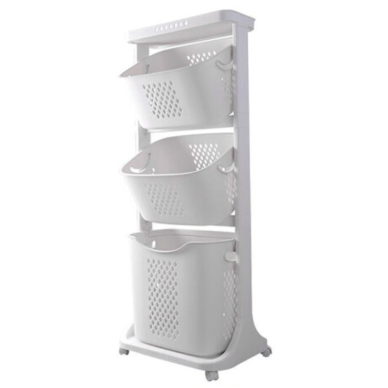 Berges Plastic Laundry Room Organizer with Wheels
