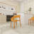 Polypropylene Single-Side Chair- One-Piece Design for Indoor & Outdoor Use,suitable for living rooms, dining rooms, gardens, terraces and other scenarios  (Set of 4)-961399962