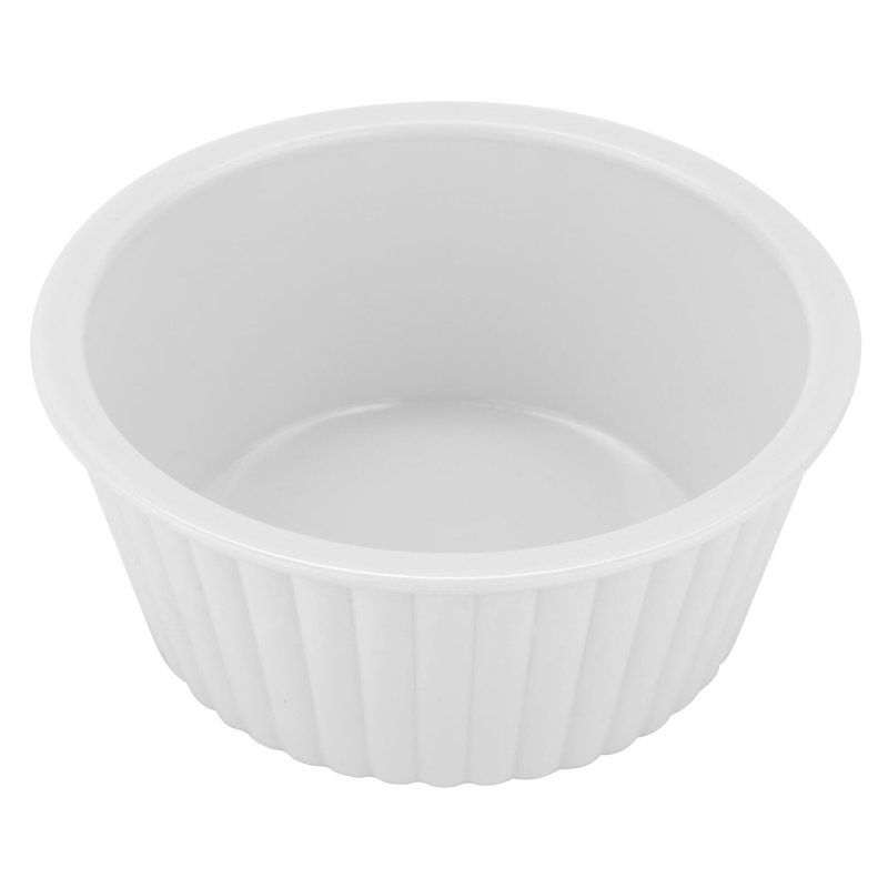 G.E.T. Melamine 12 Piece Ramekin / Soufflé Dish Bakeware Set, White
