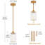 Bette 1-Light Modern Crystal Single Pendant Light With Adjustable Height-374363680