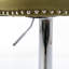 Tabourets de bar pivotants en velours à hauteur réglable de 25 à 33 pouces, tabourets de bar modernes à base chromée avec dossier capitonné et confortable pour un pub à la maison et un îlot de cuisine, vert olive, ensemble de 2,1712OL-547244102