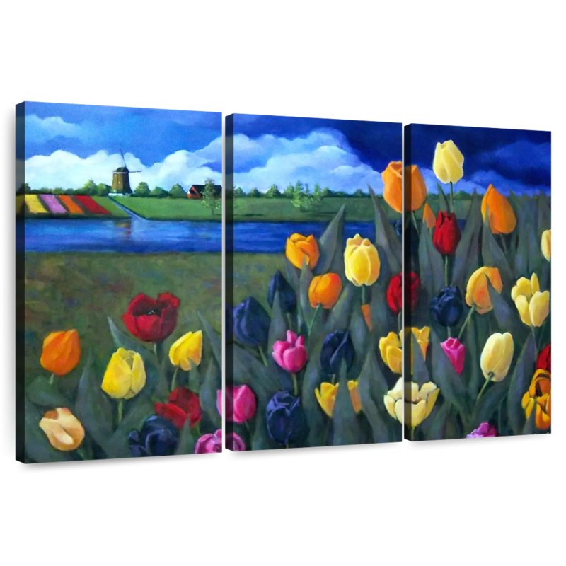 Harnek Dutch Tulips, 48" H x 74" W