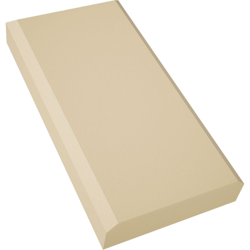 White Urethane Beveled Edge Plinth Block 7" x 3.5"