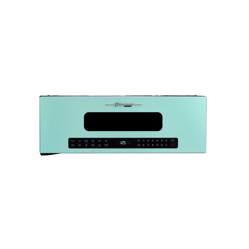 Unique 30' Classic Retro Over-the-Range Microwave, Turquoise