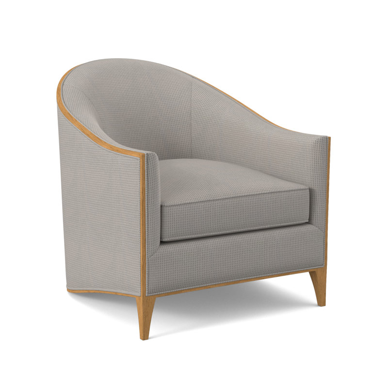 Atelier Barrel Chair, Amber, Margaret Lipstick Polyester Blend