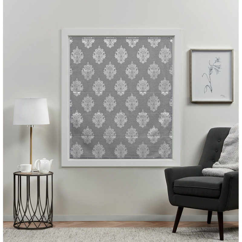 Store romain occultant 100% occultant Exclusive Home Marseille, L 23 po x L 64 po, gris
