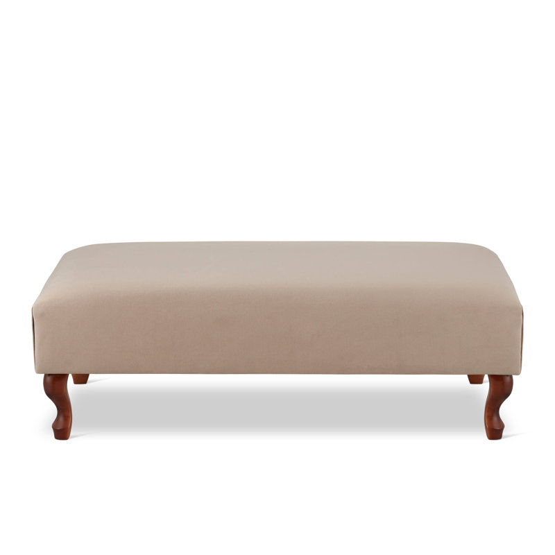Almontiser 100cm Wide Velvet Rectangle Cocktail Ottoman