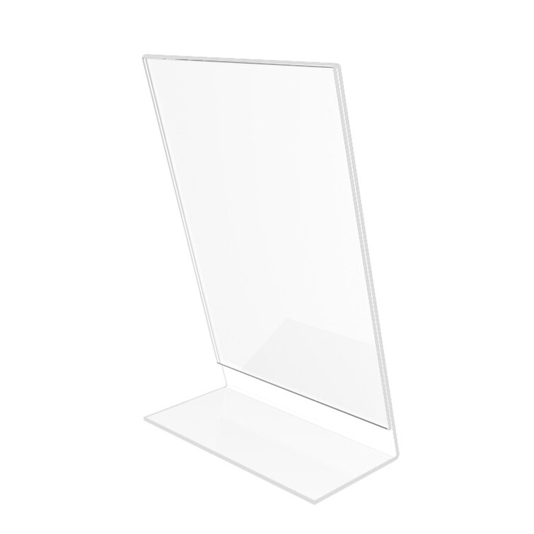 4 x 6 Upright Sign Holders Ad Menu Frame Top Load Table Tent Clear  Acrylic