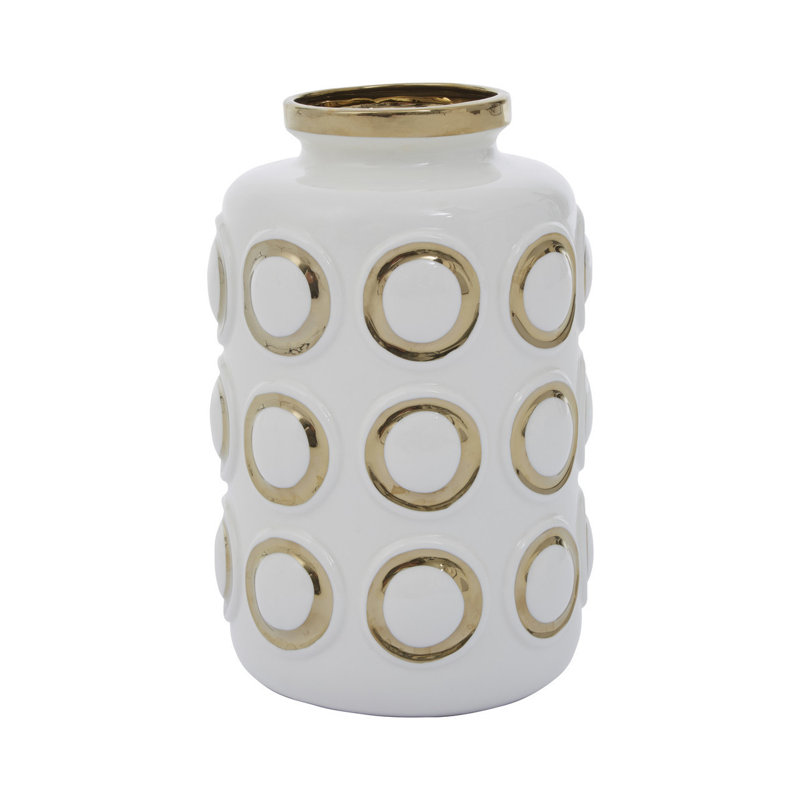 Doretha Cream 28Cm Ceramic Jar, 28" H x 19" W x 19" D