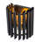 Modern Industrial Black Wall Sconce with Vertical Tube Metal Shade - Adjustable Height 20"-98" Gold Interior ETL Listed