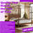 Dormal King Size Solid Wood and MDF Canopy Bed Frame, Four Poster Platform Bed with Underbed Storage-1574416572