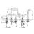3 Handle Roman Tub Faucet with Diverter-87954844