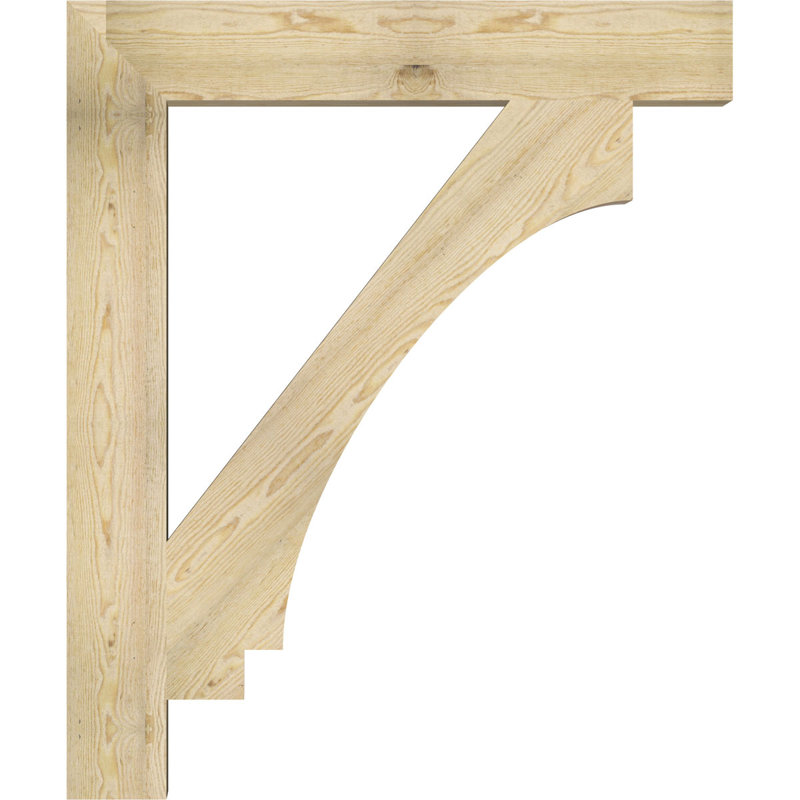 Support en bois / corbeau H 6 po x P 40 po, Sapin de Douglas, H 48 po x l 6 po x P 40 po