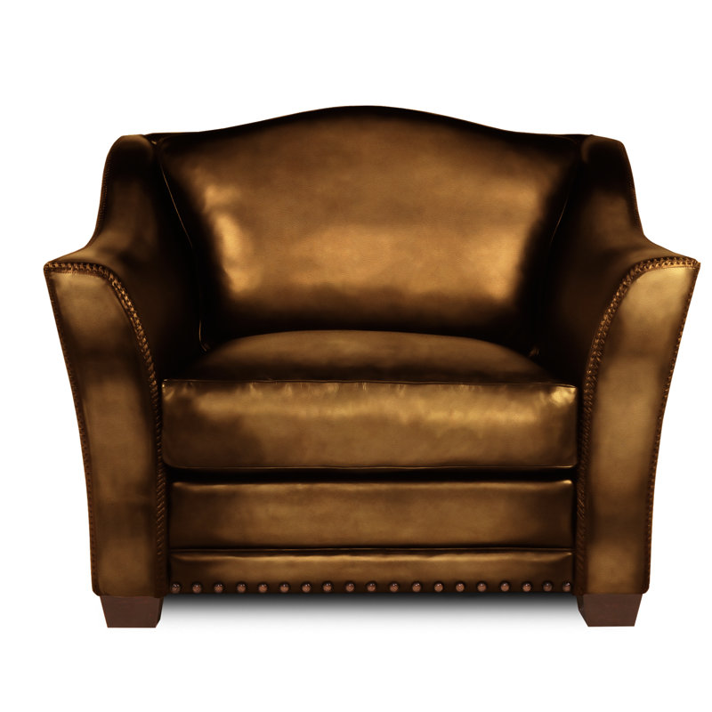 Basilica Leather Chair And A Half, Chestnut (Cartier), Yes, Espresso