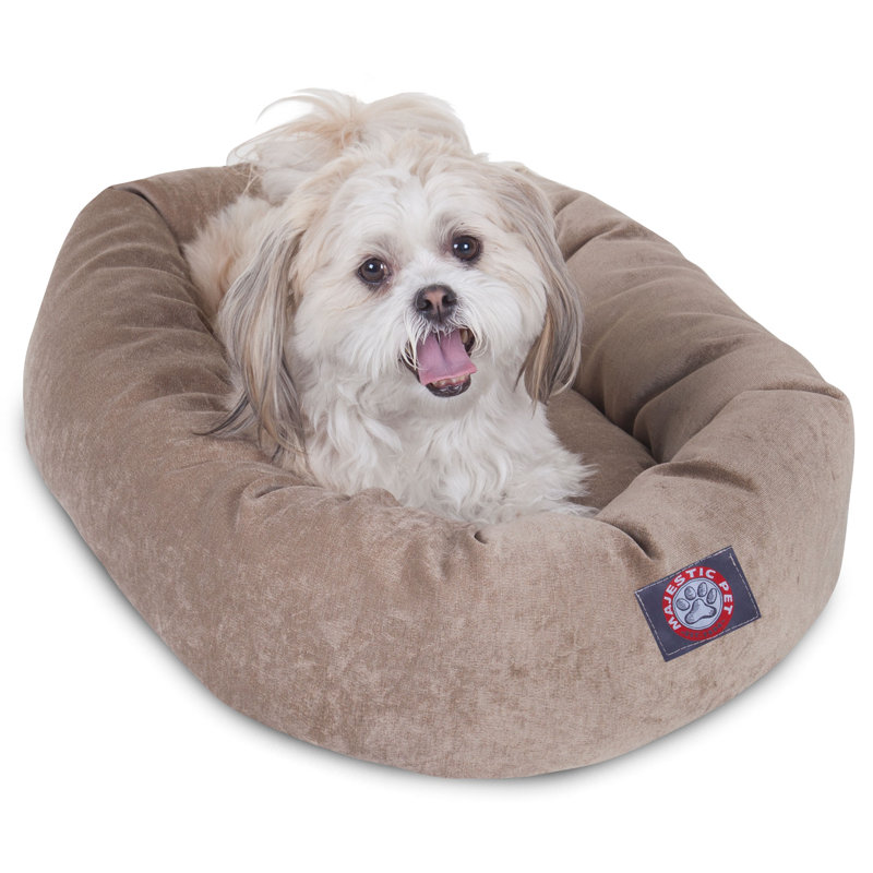Lit ovale pour animal de compagnie, Petit (l 18 po x P 24 po x H 7 po), Perle