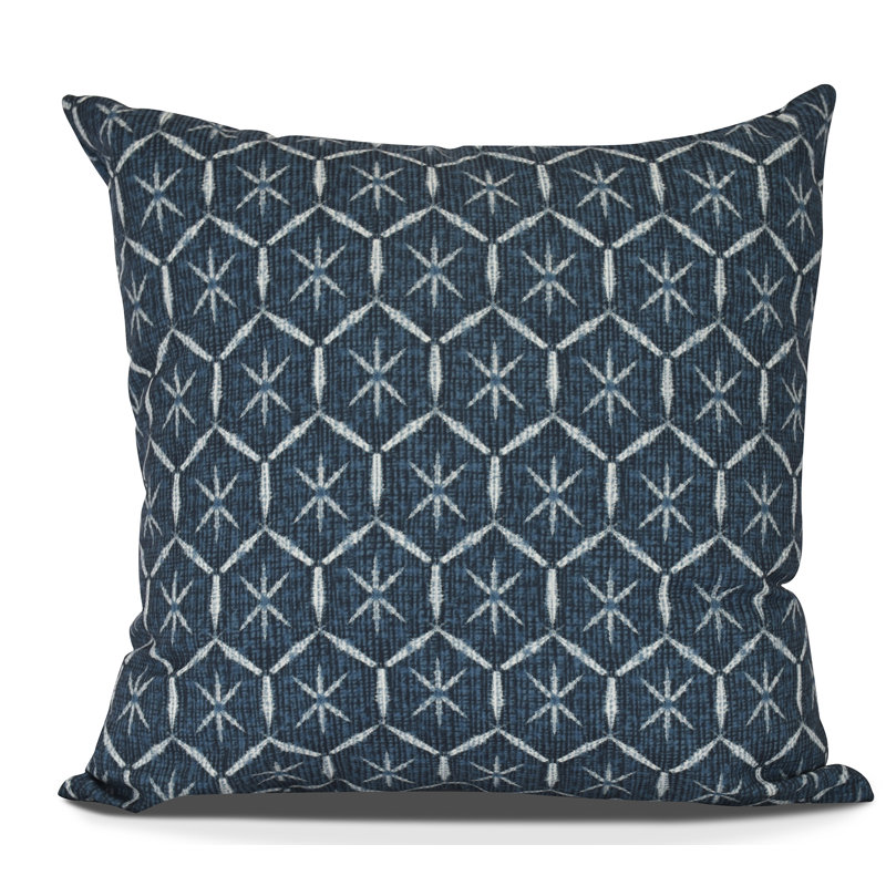 Housse et insert de coussin carré Goals, Gourds and Gatherings, Bleu marine, 18 po x 18 po, Duvet synthétique