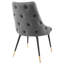 Chaise parsons capitonnée en velours-148914987