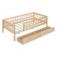 Lit de jour simple en bois avec deux tiroirs, naturel-2045152287-2045152280