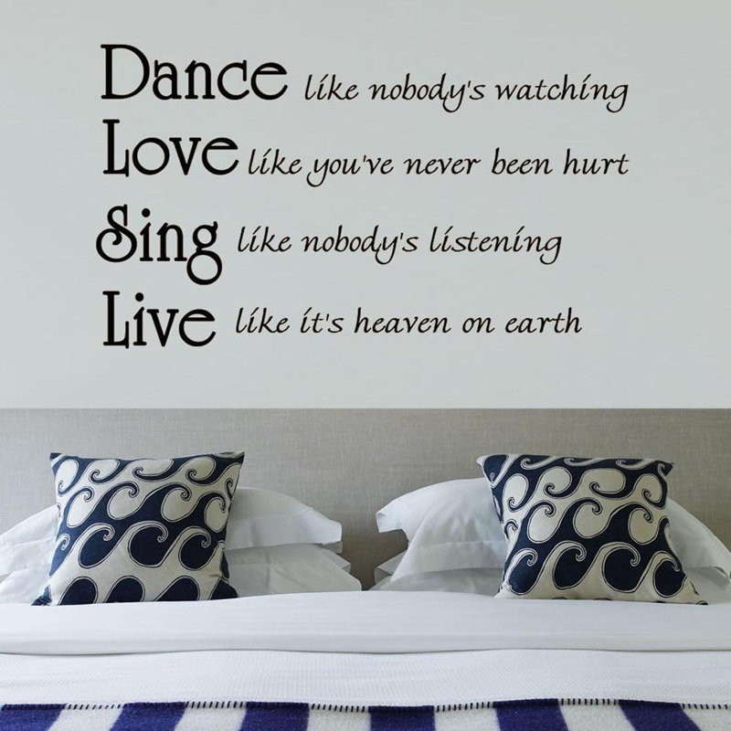 Denmark Text & Numbers Wall Decal, 22" H x 44" W