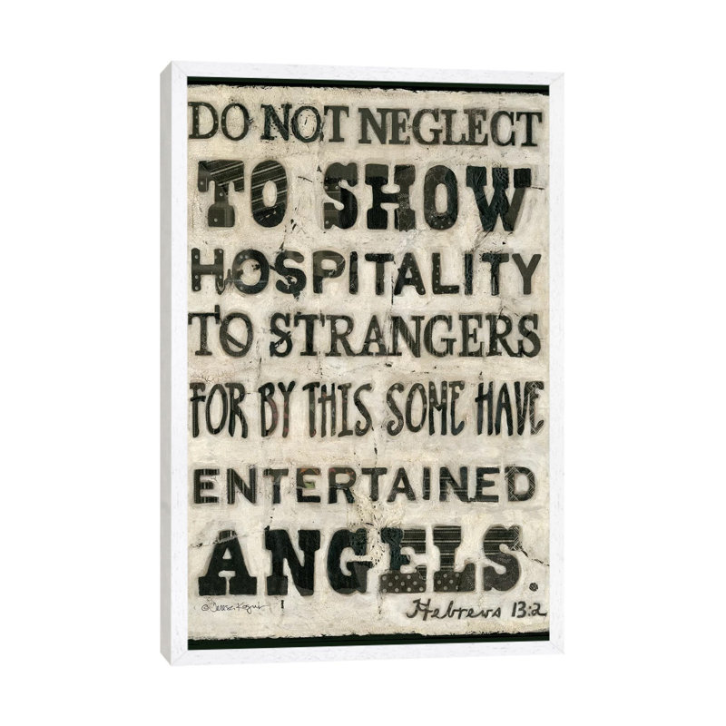 Hospitality by Teresa Kogut - Painting on Canvas, White Framed, 66.04 cm H x 45.72 cm W