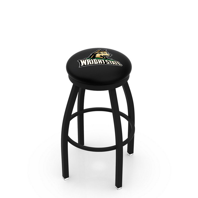 Tabouret de bar pivotant de 30 po NCAA, Ride noire, Wright State University