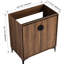 Meuble-lavabo brun, 30 po, 2 portes, armoire à cadre en bois d'ingénierie, facile à installer, bois autoportant de style américain 30 po, imperméable, brun