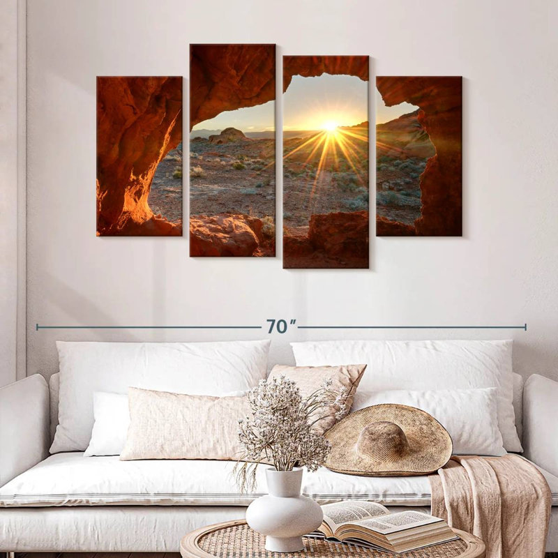 Alvord Red Rock Canyon Sunrise, H 32 po x l 52 po