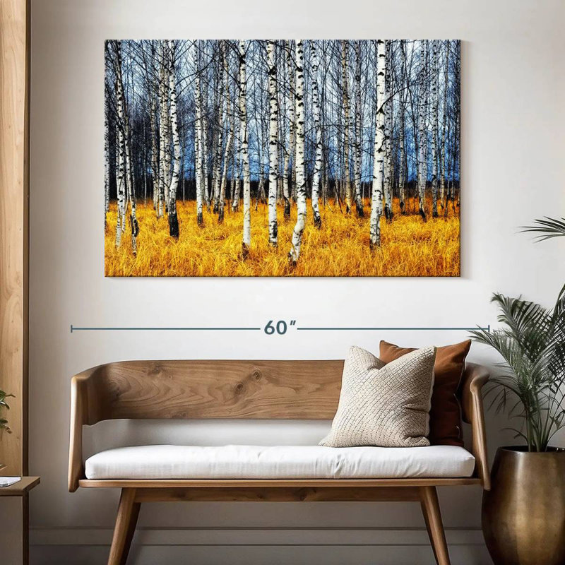 Harnek Birch Trees In Fall, 34" H x 51" W