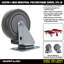 Roulettes pivotantes en polyuréthane de 4 pouces de 375 lb Snap-Loc