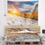 Tapisserie de carpathian à montagnes avec accessoires suspendus en polyester first snow-28500502